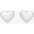 Sterling Silver 7mm Heart Stud Earrings 8.55.5989