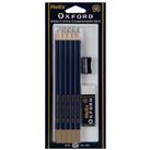 HELIX OXFORD Maths Geometry Set Premium Grade HB Pencils with Erasers & Sharpner