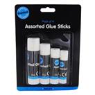 Assorted Glue Sticks: Pack Of 4