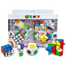 5 Piece Rubiks Cube Magic 3D Star Set Puzzle Solving Brain Teaser Toys Mind Game