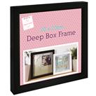 Black Deep Box Frame - 20cm x 20cm, Home Living, Brand New