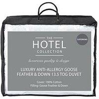 Hotel Collection Luxury Anti Allergy Goose Feather & Down 13.5 Tog Duvet