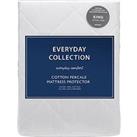 Everyday Collection Cotton Percale Quilted Mattress Protector