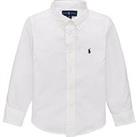 Ralph Lauren Boys Custom Fit Classic Oxford Shirt - White