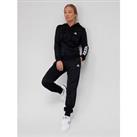 Adidas Linear French Terry Tracksuit - Black