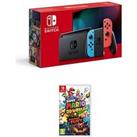 Nintendo Switch Neon Console With Super Mario 3D World + Bowser&Rsquo;S Fury