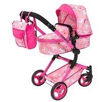 Cosatto Unicorn Print Wonder Doll Pram