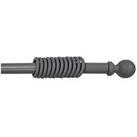 Galloway Ball Finial 28Mm Curtain Pole In Grey