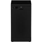 Beko Dvs04020B 10-Place Freestanding Slimline Dishwasher, Black