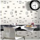 Contour Cafe Culture Grey Kitchen & Bathroom Wallpaper