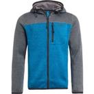 Weird Fish Driscoll Recycled Colour Block Full Zip Hoodie Pacific Blue Size 5XL