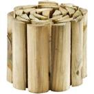 Wickes Timber Border Log Edging Roll - 150 X 1500mm