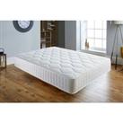White Memory Foam Quilted Open Sprung Mattress  6 Sizes!
