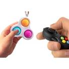 Stress: Helps to relieve stress and create calmness and concentration. Types: Choose from either a fidget pad with 8 functions or a fidget pop keyring! Size: The pop keyring is 8*7cm and the fidget pad is travel size so you can store it awa...