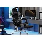 Recliner Massage Gaming Chair w/ Leg Rest - 4 Designs