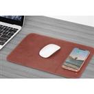 Wireless Charging Folding Mouse Pad - Brown or Grey