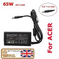 65W FOR ACER LAPTOP AC CHARGER ADAPTER POWER UK 19V 3.42A 5.5 * 1.7mm NEW