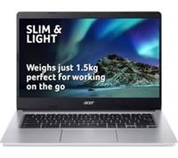 ACER 314 14" Chromebook - MediaTek MT8183C-Silver, 64 GB eMMC, 4GB RAM,