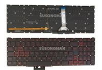 New UK Red backlit Keyboard For Acer Nitro AN517-41 AN517-53 AN517-54 No frame