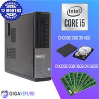 Fast Cheap Quad Core i5 Desktop SFF 32GB RAM HDD And SSD Windows 10 PC Computer