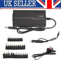120W Car Home 34 Tips Power Supply Adapter Charger for Laptop Notebook UK Plug