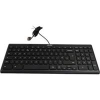 Acer KB69211 Chrome UK USB Wired Slim Office Home Desktop Keyboard Black