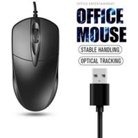 Wired USB Optical Mouse For Pc Acer Laptop Computer Scroll Wheel Black Mice UK .