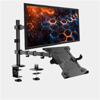 24" Computer Widescreen Monitor (1920x1080) - DVI - Clamp Stand & Laptop Shelf