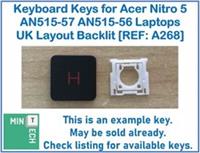 Keyboard Replacement Keys for Acer Nitro 5 AN515-56/57 Gaming Laptops UK Backlit