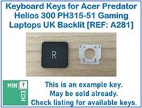 Replacement Keys for Acer Predator Helios 300 PH315-51 Gaming Laptops UK Backlit