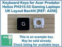Replacement Keys for Acer Predator Helios 300 PH315-53 Gaming Laptops UK Backlit