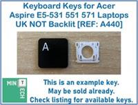 Keyboard Replacement Keys for Acer Aspire E5-531 551 571 Laptops UK NOT Backlit