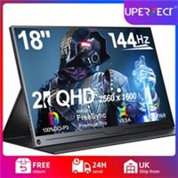 UPERFECT 2K Portable Monitor 18.0 Gaming Monitor for PC Laptop USB-C 2560*1600