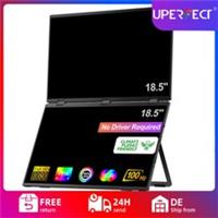 UPERFECT 100Hz Portable Monitor 18.5 FHD 1920*1080 USB C Extend Screen 100%sRGB
