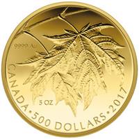 2017 The Glorious Maple Leaf Gold Coin - Canada - In Case - 5 oz Proof