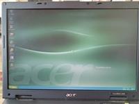 Acer Retro Travelmate 2420 - Powers Up - No Power Supply - Hinges Broken