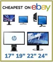 CHEAP 19 22 24 PC COMPUTER MONITOR VGA FLAT SCREEN DISPLAY MAJOR BRANDS LEADS