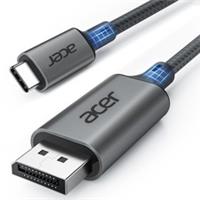ACER USB C to DP Cable 4K 60Hz Thunderbolt 3/4 FreeSync G-Sync 1M/2M