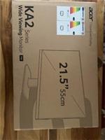 Acer KA222Q 21.5'' Full HD Monitor - 1ms Response, 75Hz, HDMI/VGA, Slim Design