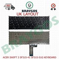 Replacement For ACER SWIFT 3 SF315-41 SF315-52 UK Laptop Keyboard Replacement