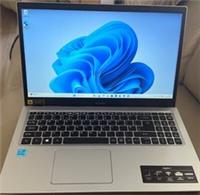 Used once acer apire 3 sliver laptop intel model