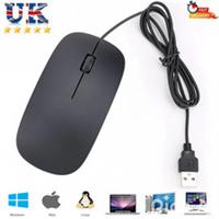 Wired USB 2.0 Optical Mouse For Pc Acer Laptop Computer Scroll Wheel Black Mice