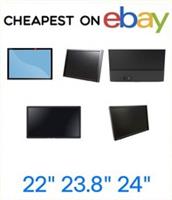 22 23.8 24 PC COMPUTER MONITOR VGA HD FLAT SCREEN DISPLAY MAJOR BRANDS