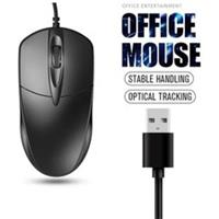 Wired USB Optical Mouse For Pc Acer Laptop Computer Scroll Wheel Black Mice UK