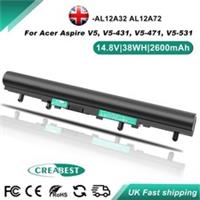 AL12A32 AL12A42 AL12A72 Battery For Acer Aspire V5 V5-531 431 TravelMate P245-M