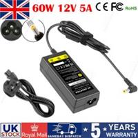 12V 5A Adapter AC100-240V to DC12V UK Charger Plug LED Strip CCTV Power Supply