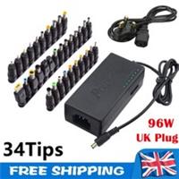 96W Universal Power Supply Charger 12V-24V DC Connectors Adapter For PC Laptop