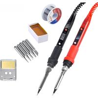 JCD Electric Soldering Iron 80W LCD Digital Display Adjustable temperature soldering iron tips 220V/110V Welding Solder Tool908S