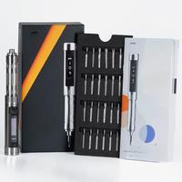 MINIWARE ES15S intelligent Motion Control Electric Screwdriver USB Chargeable Cordless Screwdriver 24pcs 4mm Bit Set LED lights