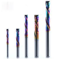 1PC woodwork milling cutter UP & DOWN Cut 2 Flutes Spiral Carbide Milling Tool CNC Router
